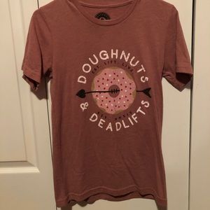 Doughnuts and deadlifts 2018 valentines shirt